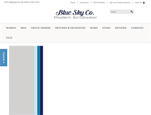 Tablet Screenshot of blueskyscrubs.com